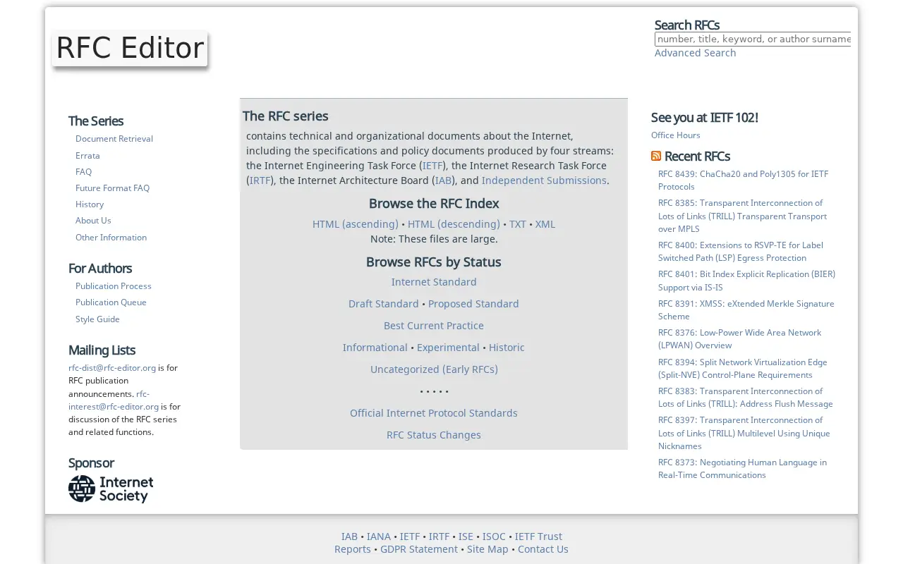 rfc-editor.org in 2018