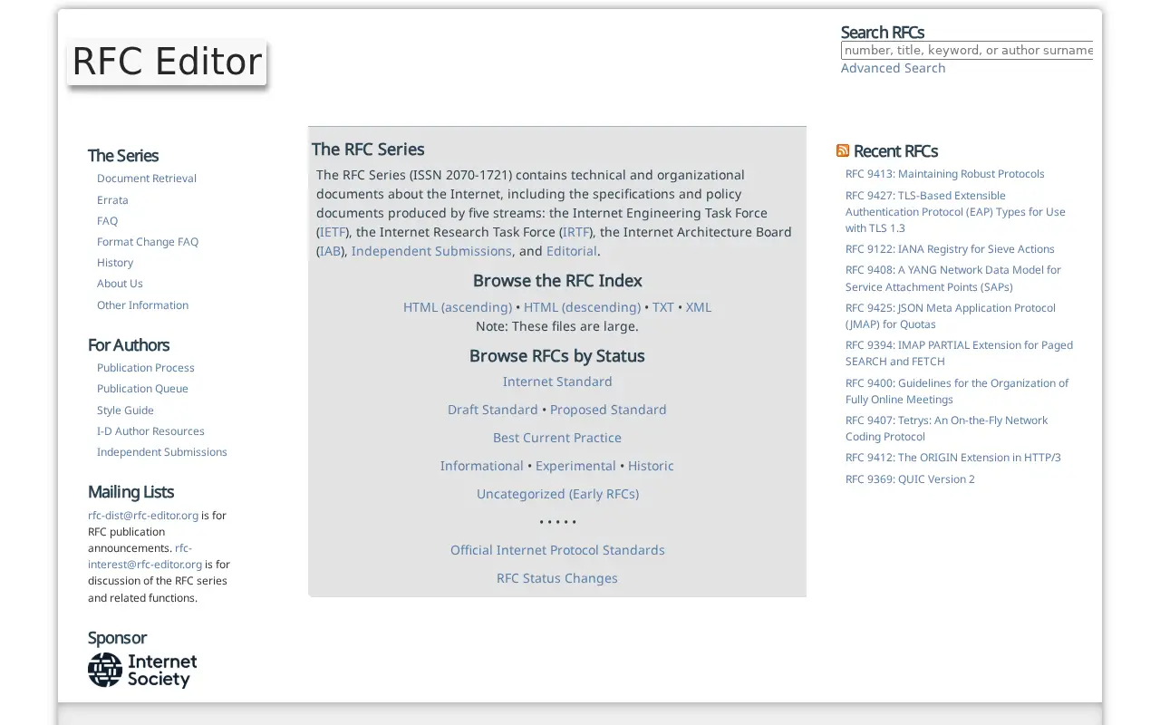 rfc-editor.org in 2023