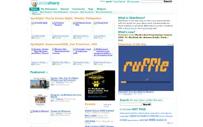 slideshare.net in 2008