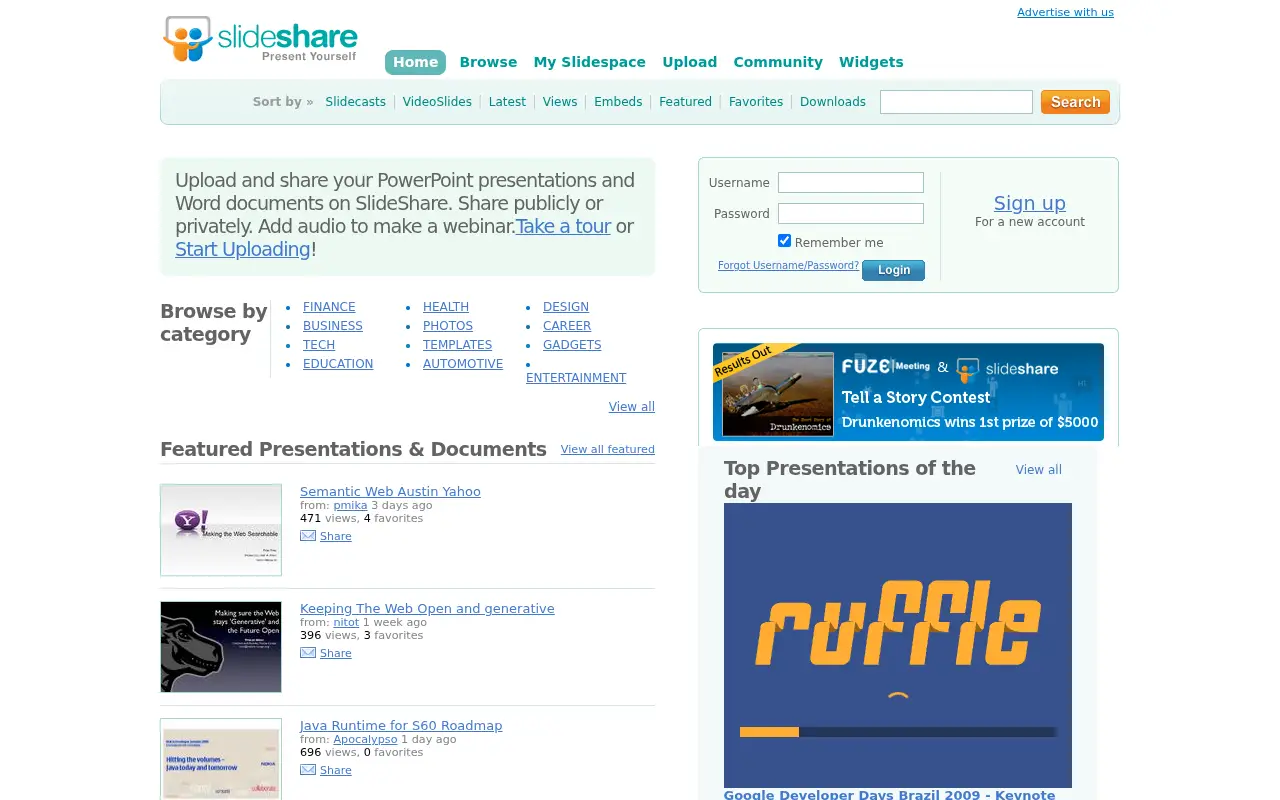slideshare.net on July 1, 2009