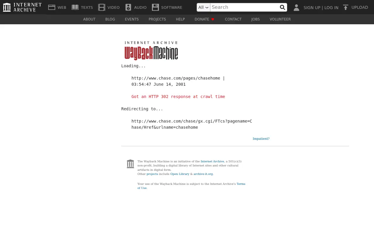 chase.com on June 14, 2001