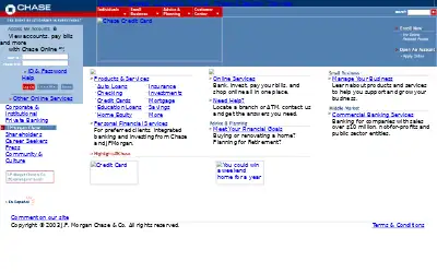 chase.com in 2003