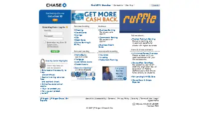 chase.com in 2007