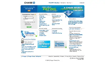 chase.com in 2009