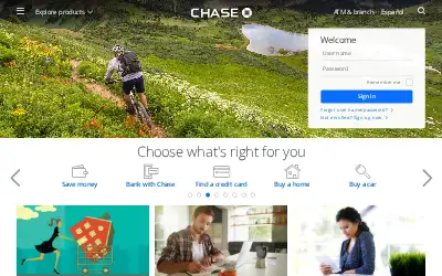 chase.com in 2016