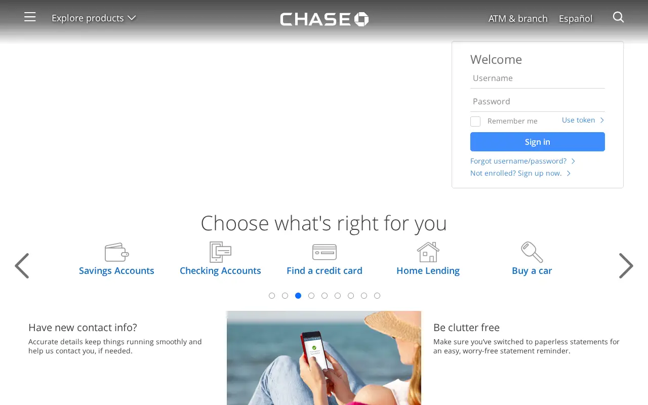 chase.com on July 1, 2017