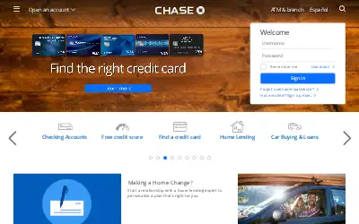 chase.com in 2018