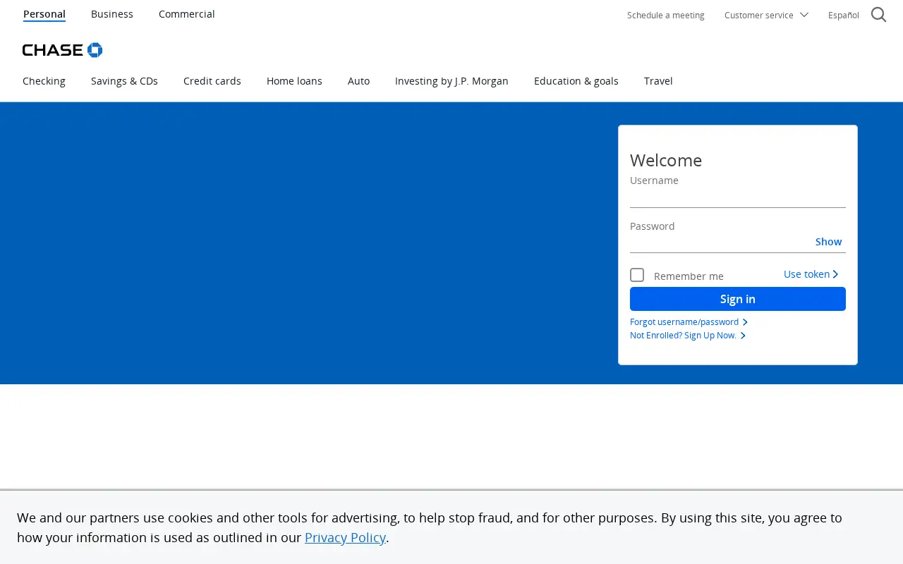 chase.com in 2025