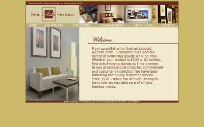 fineartsframing.com in 2011
