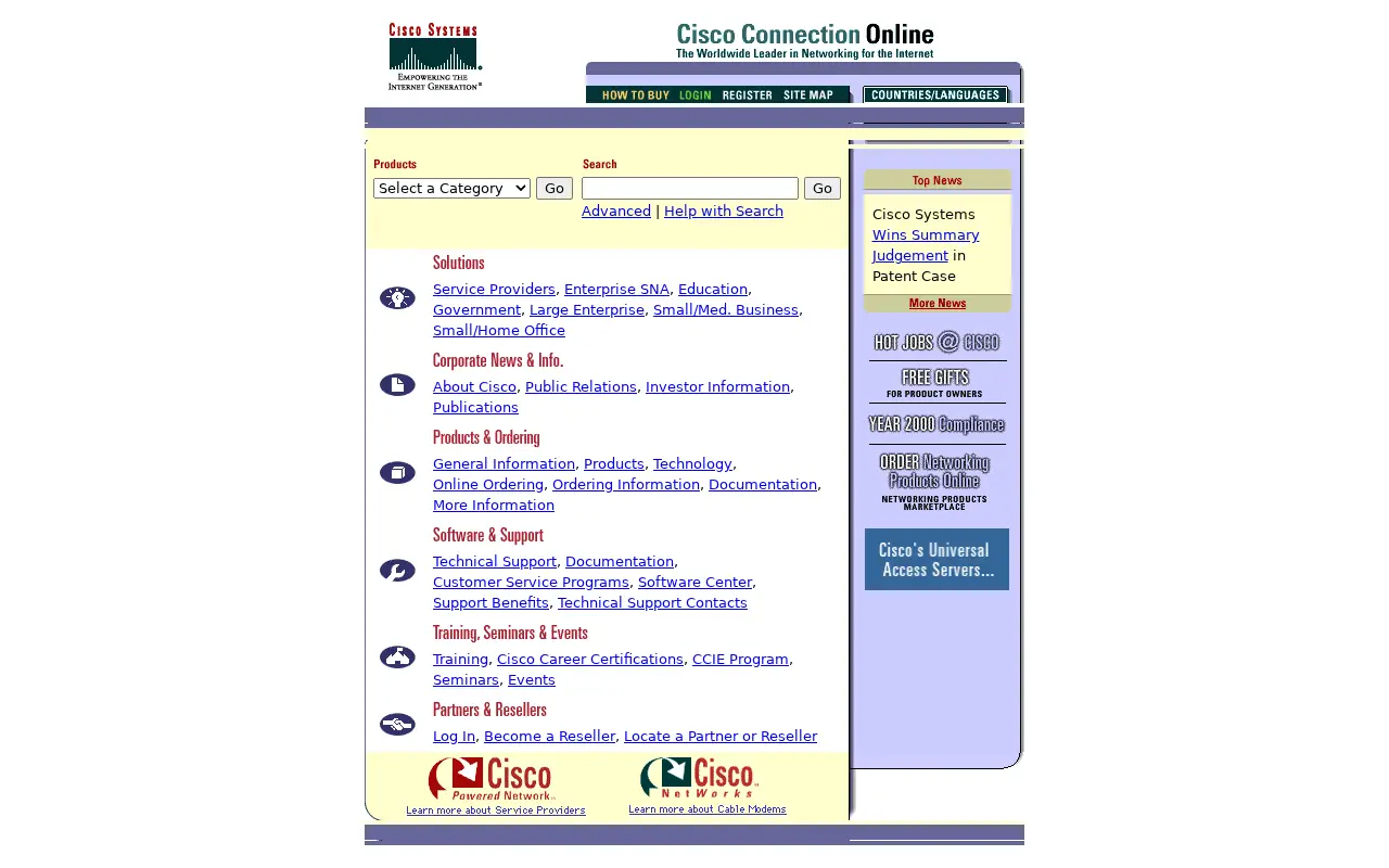 cisco.com in 1998