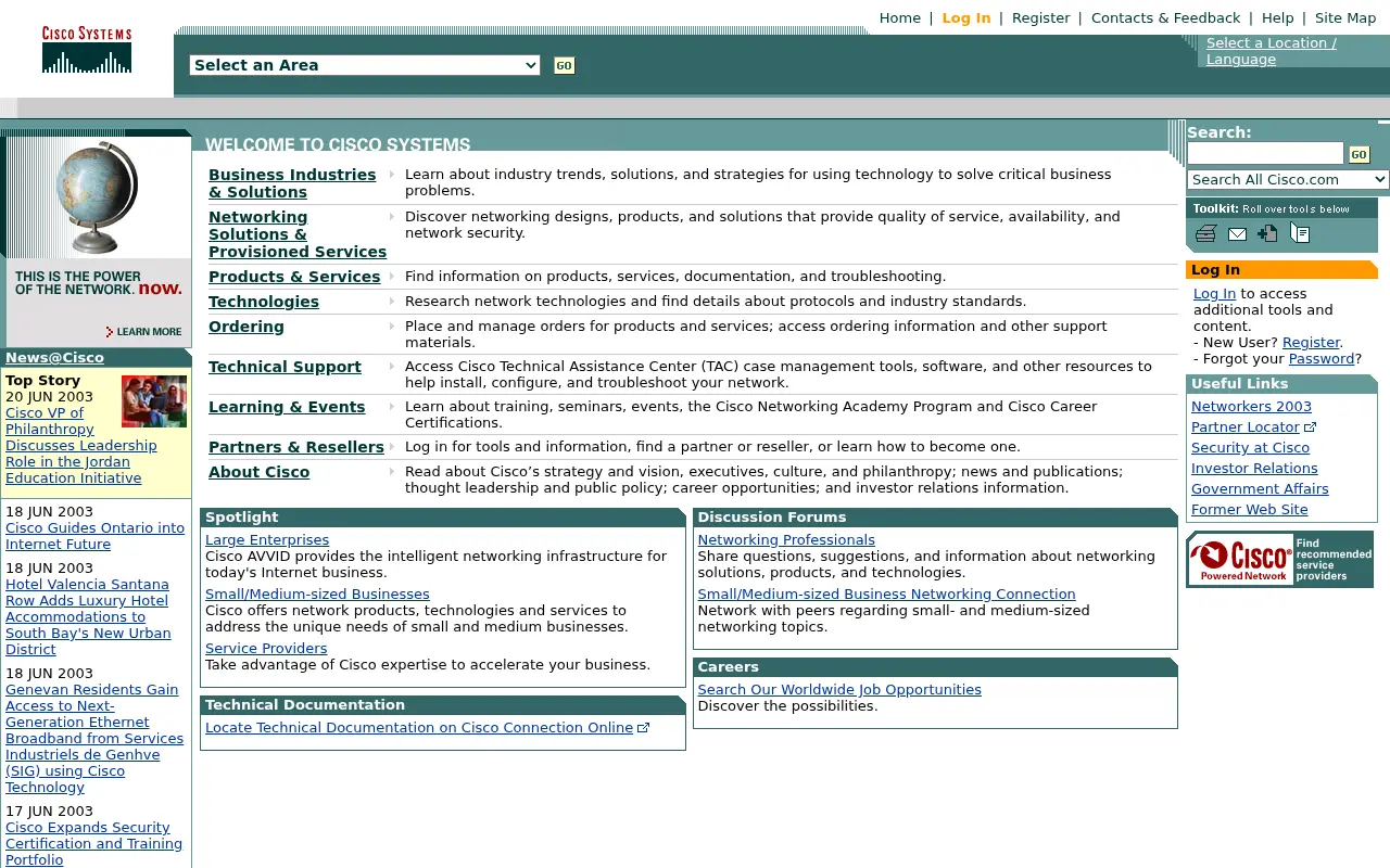 cisco.com in 2003
