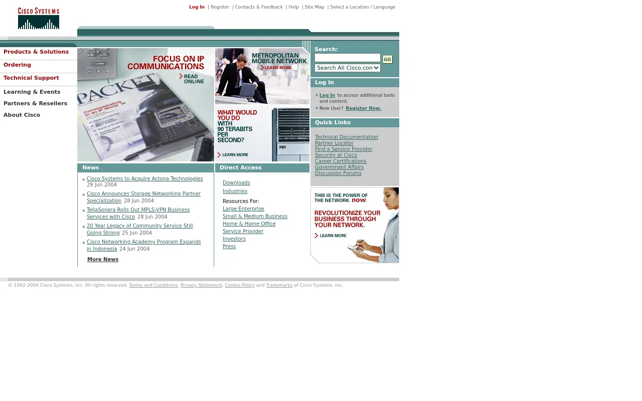 cisco.com in 2004