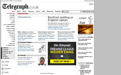 telegraph.co.uk in 2006