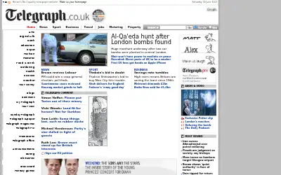 telegraph.co.uk in 2007