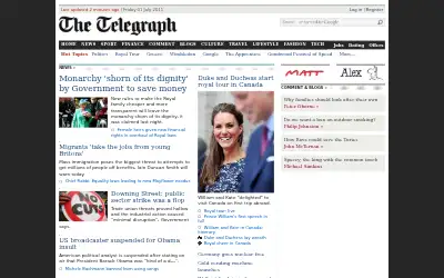 telegraph.co.uk in 2011