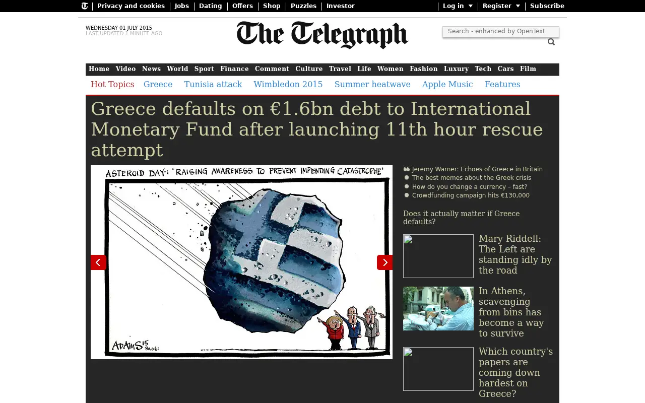 telegraph.co.uk in 2015