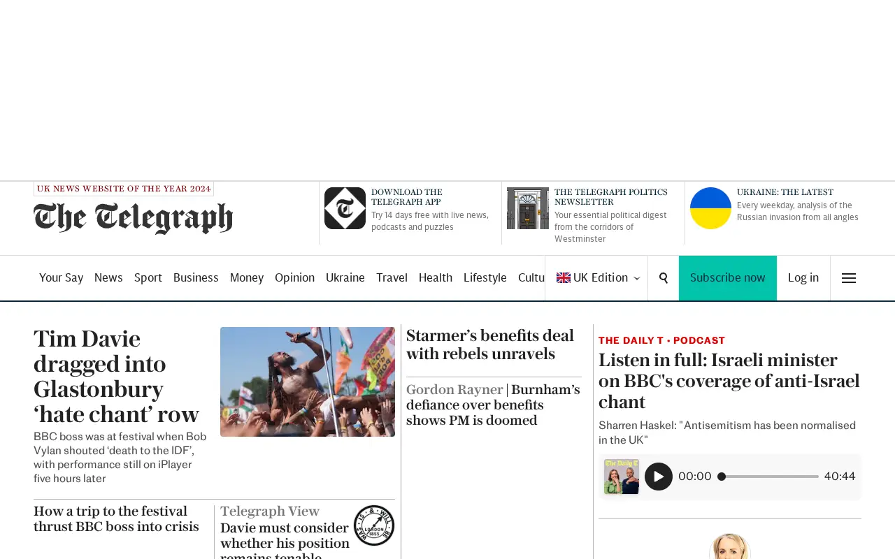 telegraph.co.uk in 2025