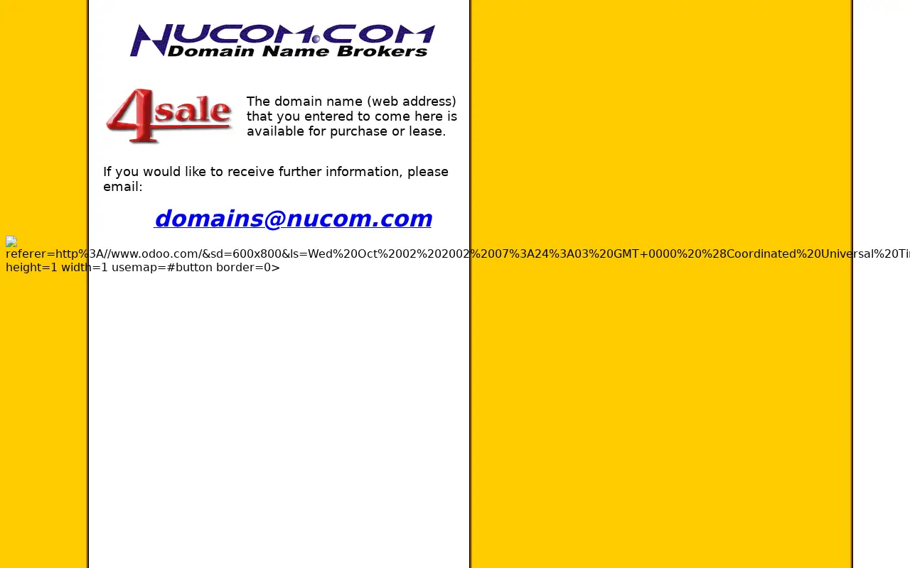 odoo.com in 2002