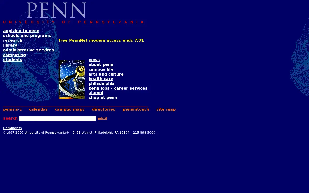 upenn.edu in 2000