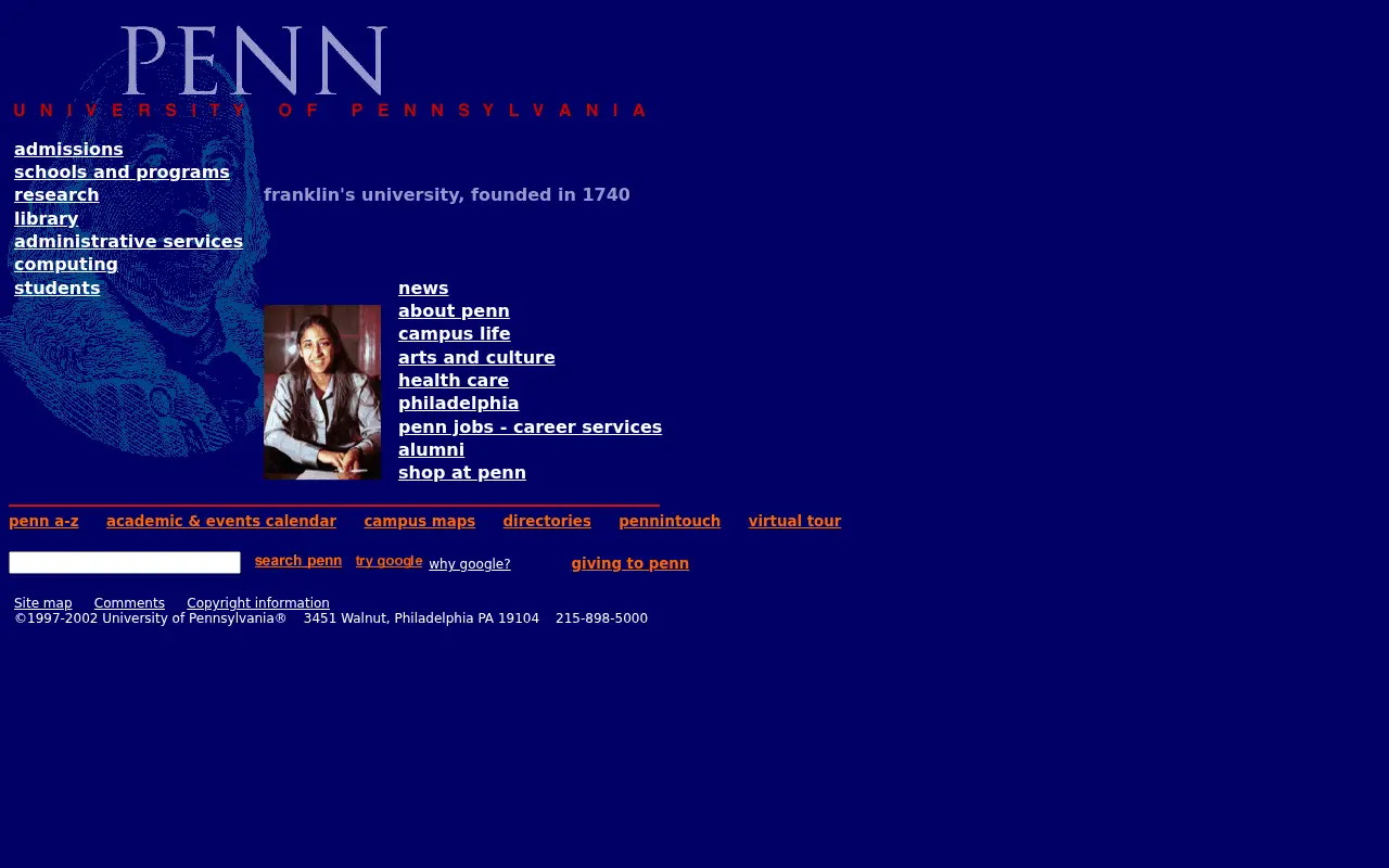 upenn.edu in 2002