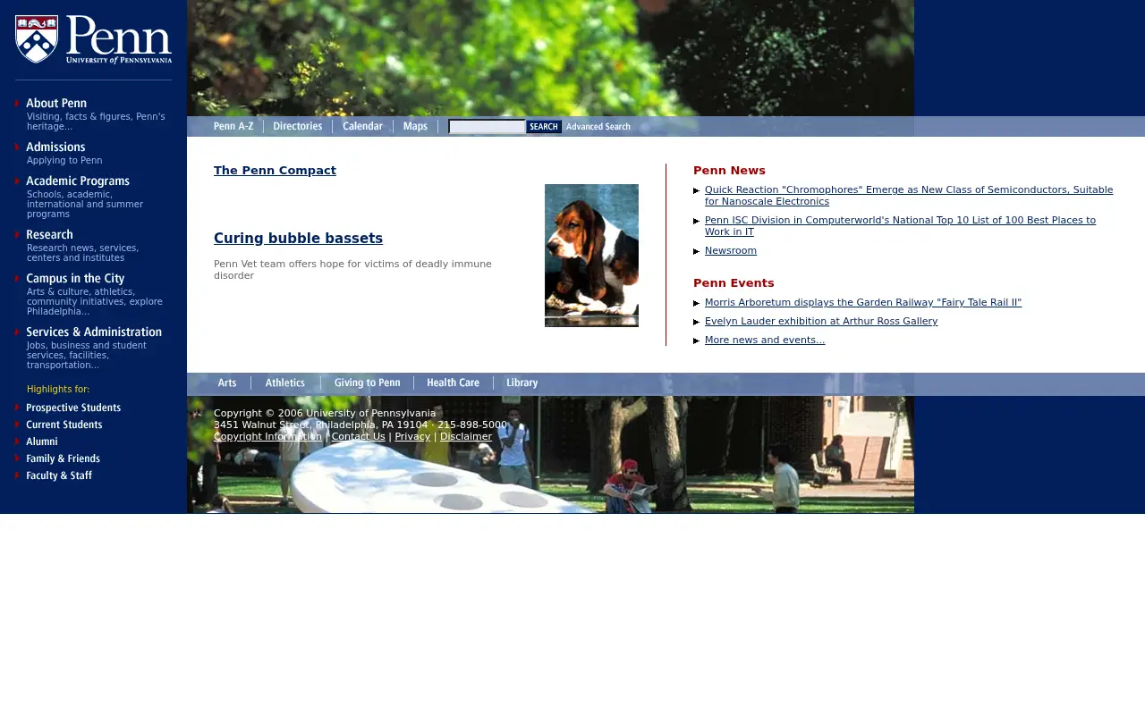 upenn.edu in 2006