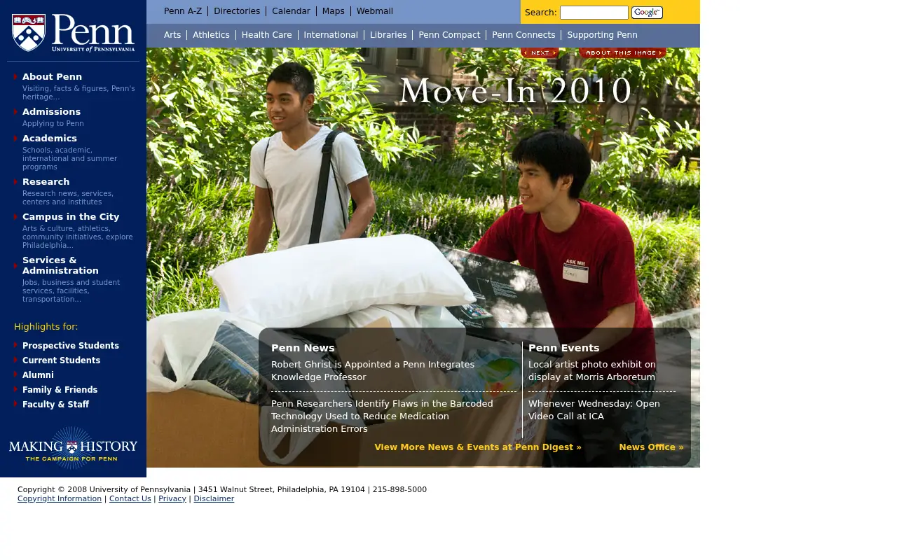 upenn.edu in 2008