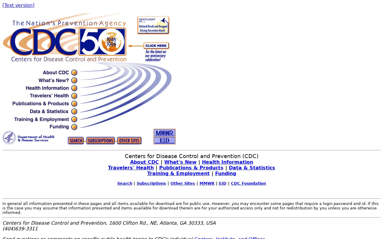 cdc.gov in 1997