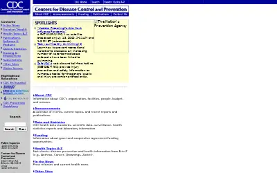 cdc.gov in 2000