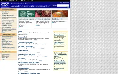 cdc.gov in 2006