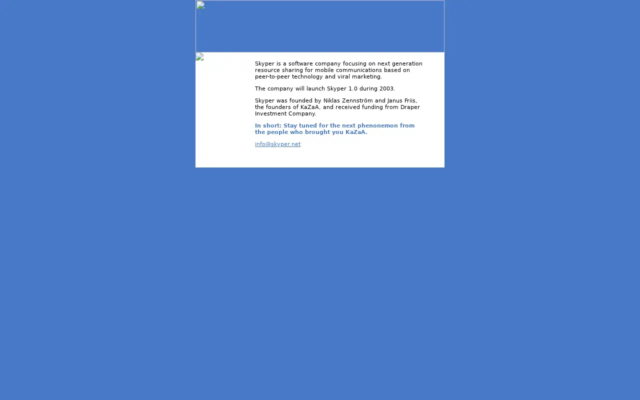 skype.com in 2003