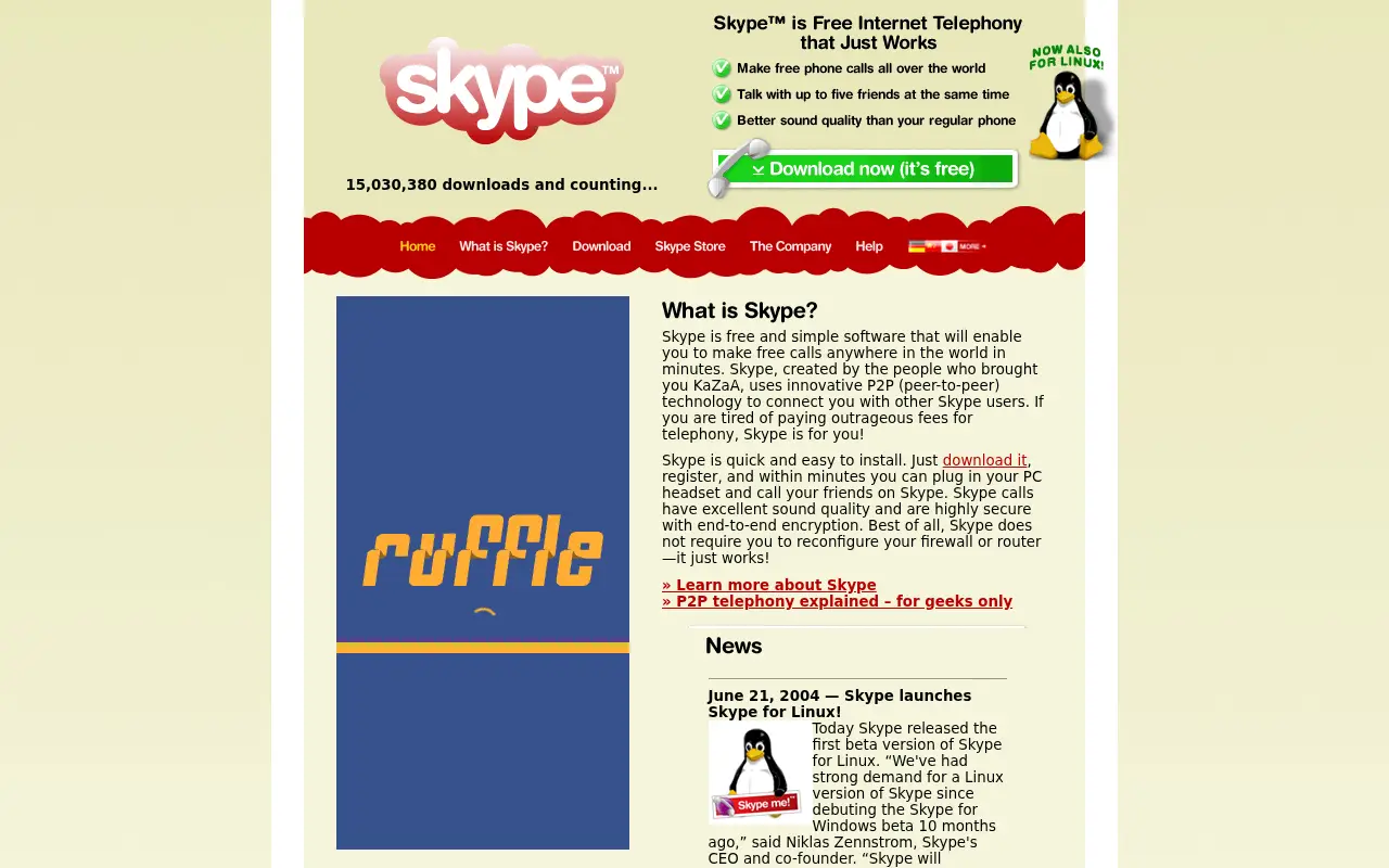 skype.com in 2004
