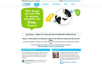 skype.com in 2006
