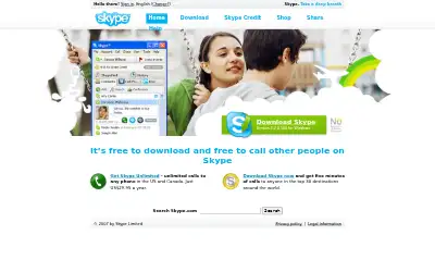skype.com in 2007