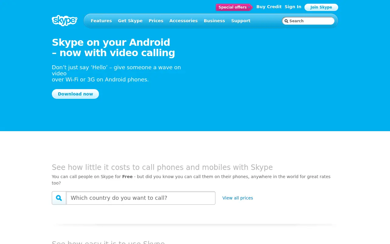 skype.com in 2011