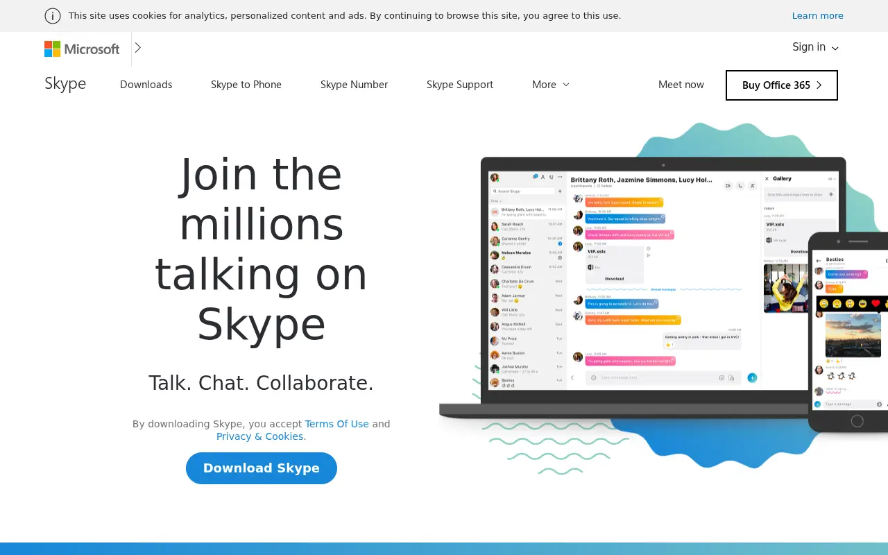 skype.com in 2018
