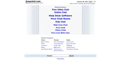 snapchat.com in 2005