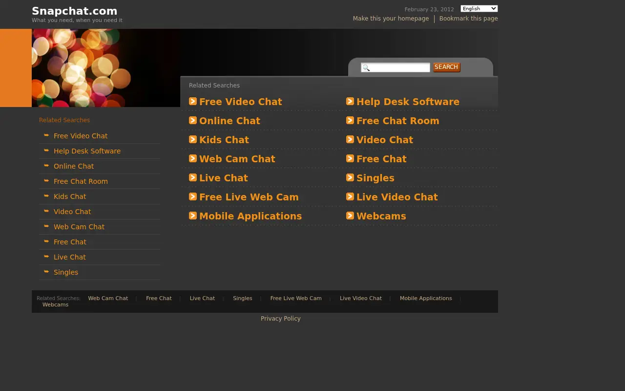 snapchat.com in 2007