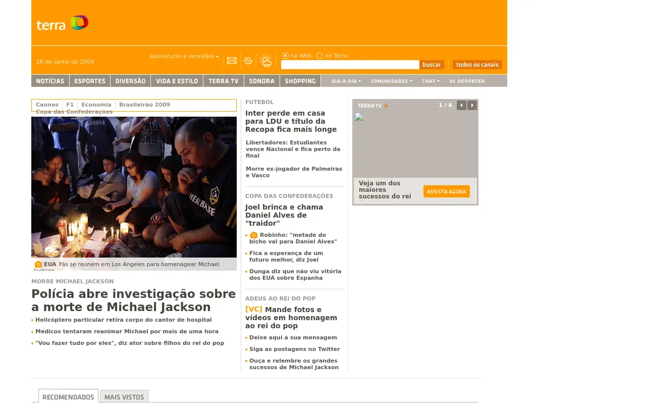 terra.com.br in 2009