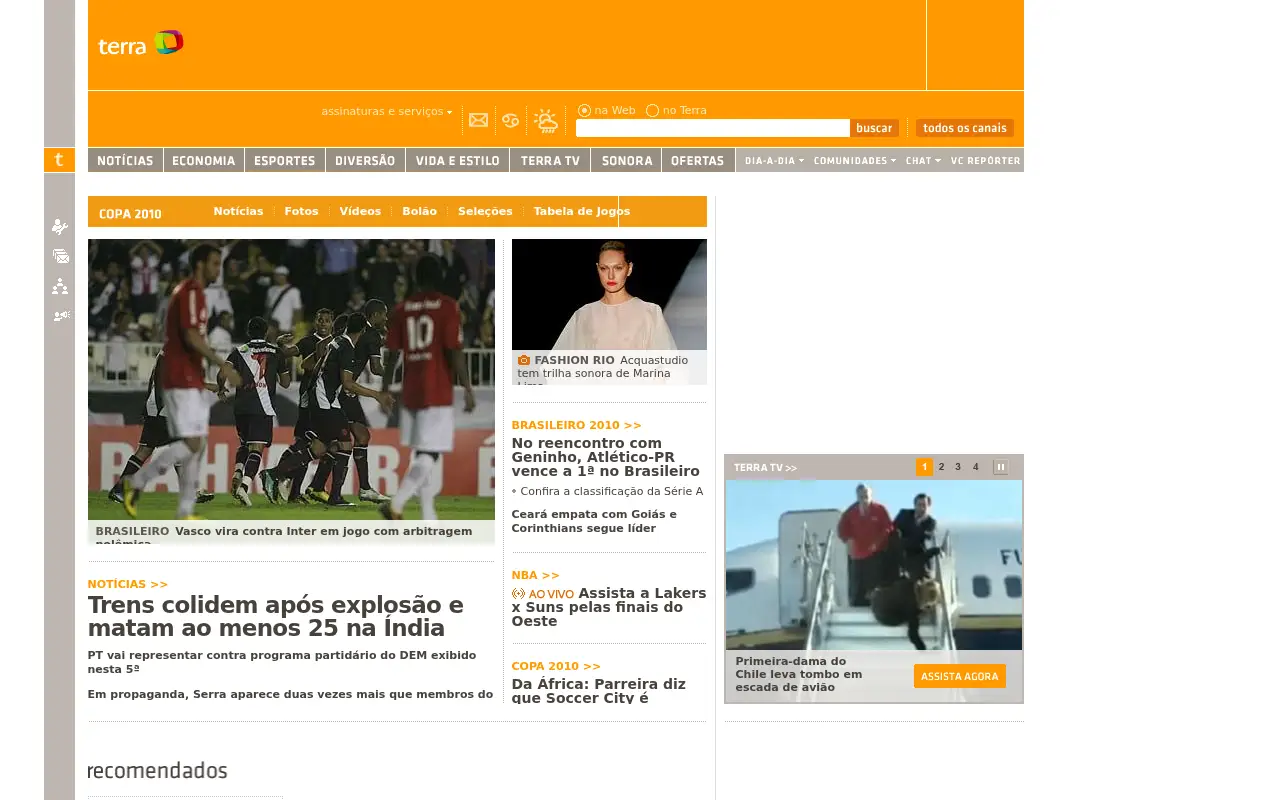 terra.com.br in 2010