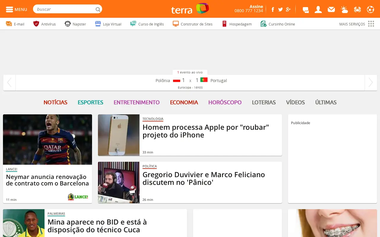 terra.com.br in 2016