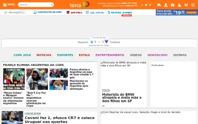 terra.com.br in 2018