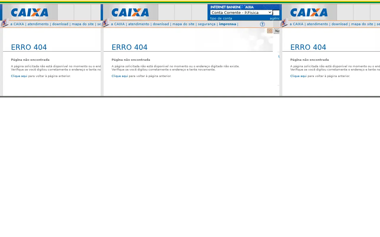 caixa.gov.br in 1999