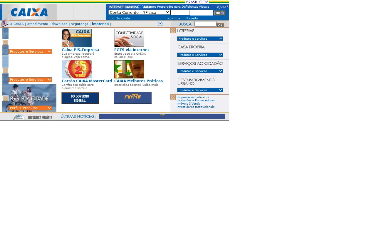caixa.gov.br in 2003