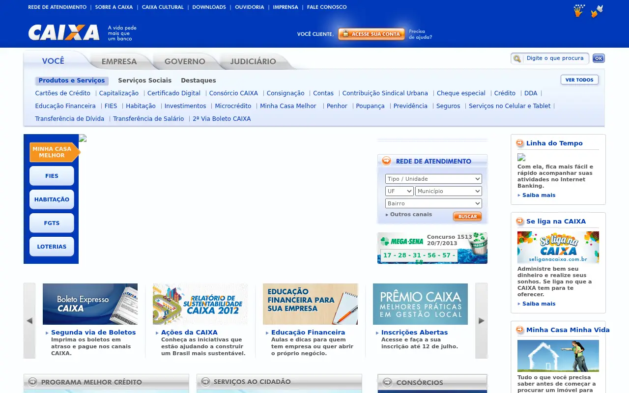 caixa.gov.br in 2013