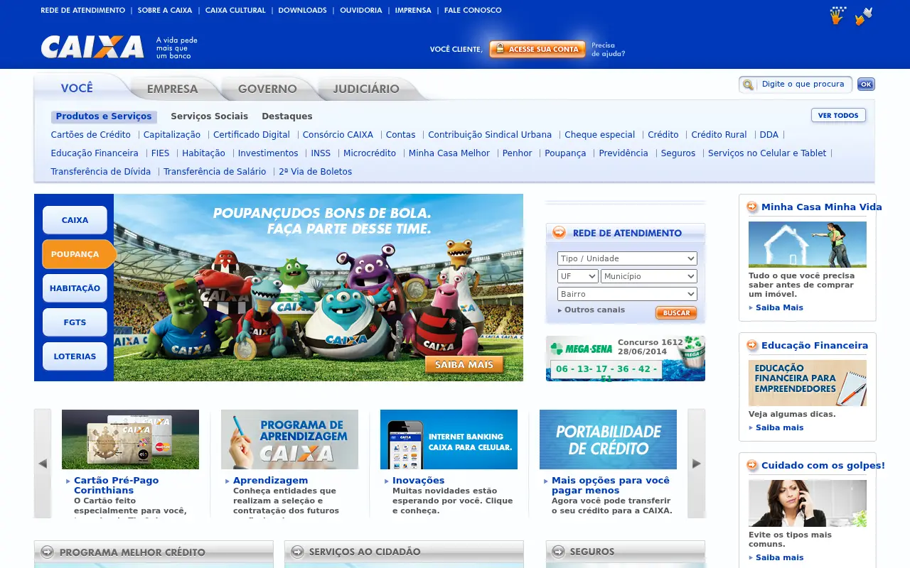 caixa.gov.br in 2014