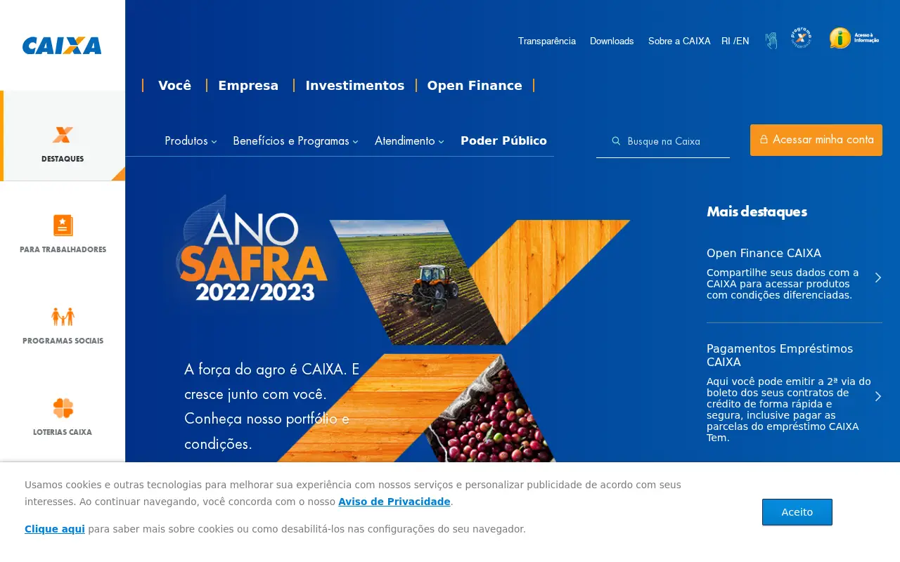 caixa.gov.br in 2022