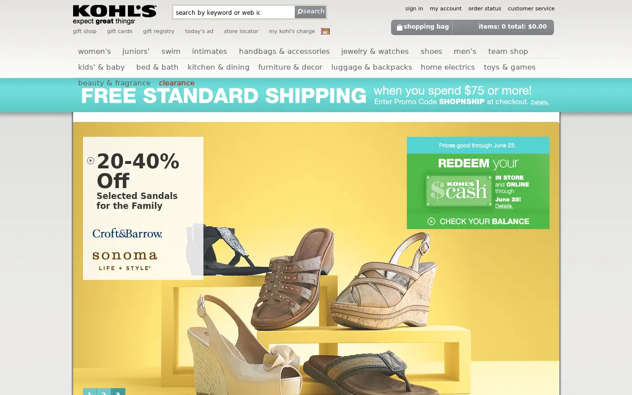 kohls.com in 2011