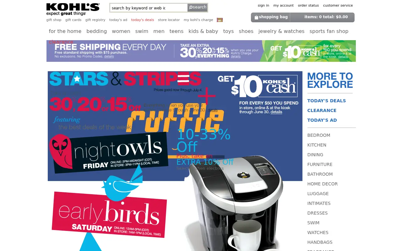 kohls.com in 2012