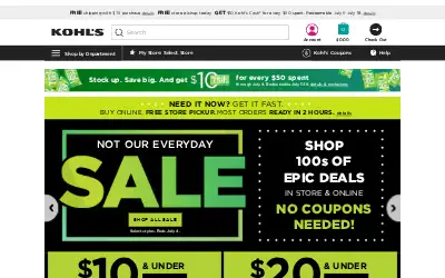 kohls.com in 2018