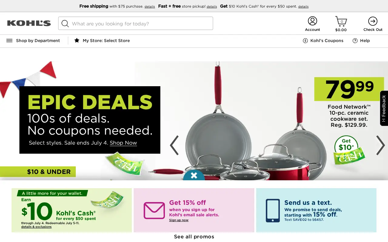 kohls.com in 2021